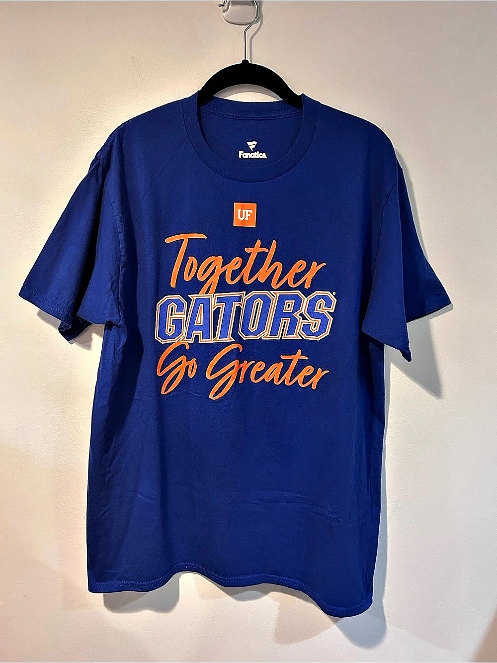 Fanatics Florida Gators Together Gators Go Greater T-Shirt Blue Orange